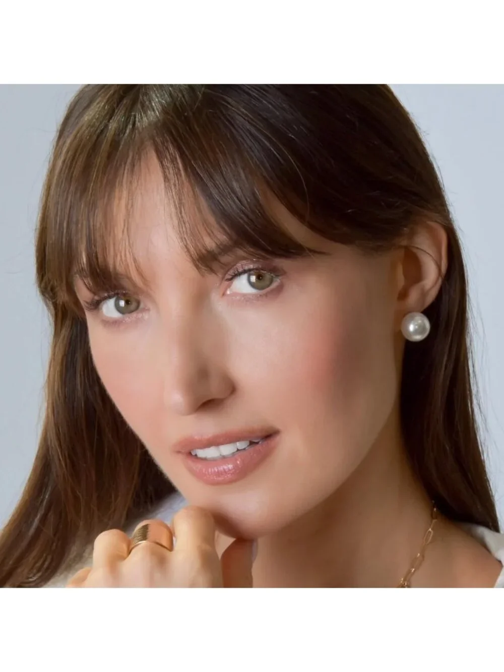 Oversized Simulated Pearl Clip-On Earrings for Women - Statement Jewelry